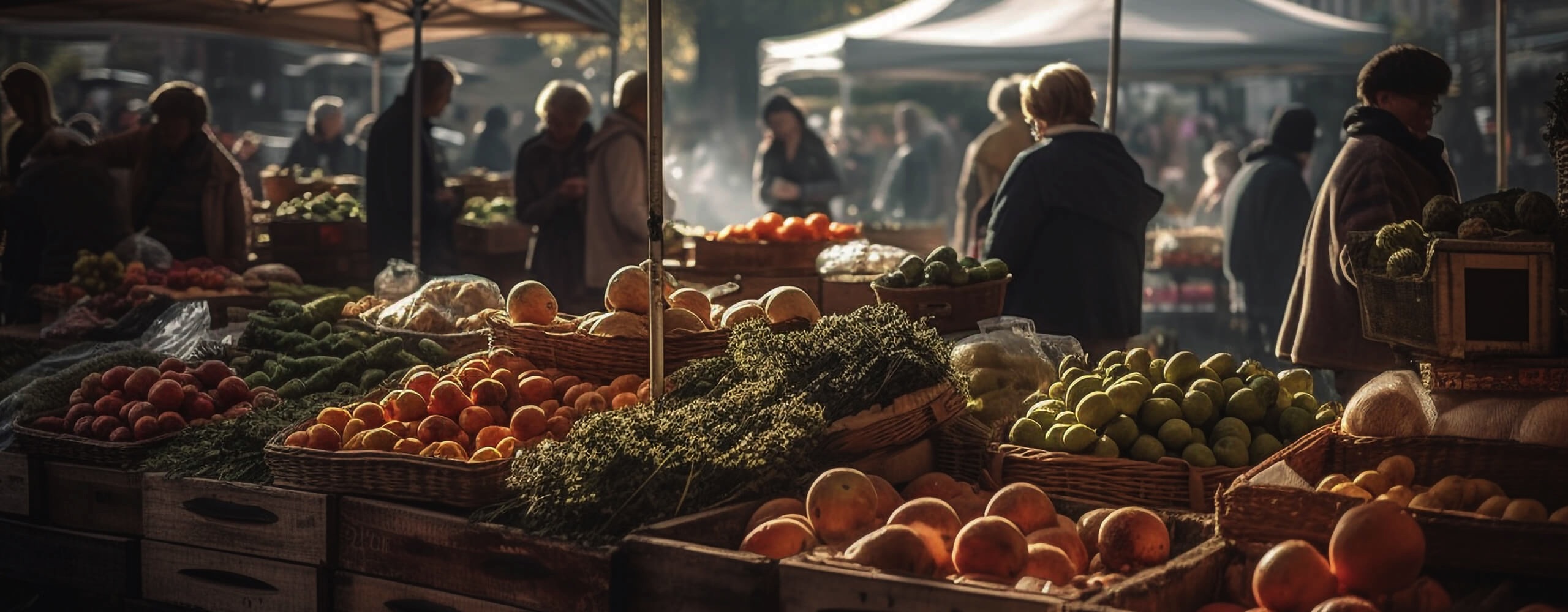 Image of outdoor market stalls